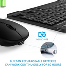 Kit Teclado e Mouse Bluetooth