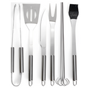 Kit Churrasco Luxo 9 Peças Inox Profissional Com Maleta