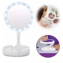 Espelho Camarim Dobrável com Led