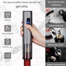 Kit Abridor de Vinho Elétrico com Acessórios