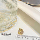 Brinco Árvore da Vida Cravejada com Zircônias SemiJoia Banhada a Ouro 18k