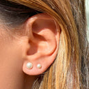 Brinco Trio Pérolas Semijoia Banhada a Ouro 18K