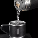 Kit Garrafa Térmica 500ML de Aço Inoxidável com 3 Xícaras