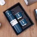 Kit Garrafa Térmica 500ML de Aço Inoxidável com 3 Xícaras