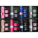 Kit Garrafa Térmica 500ML de Aço Inoxidável com 3 Xícaras