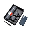 Kit Garrafa Térmica 500ML de Aço Inoxidável com 3 Xícaras