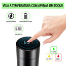 Garrafa Térmica Aço Inox com Termômetro Digital Led 500ML