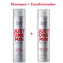 Kit Jacques Janine Just One Min Shampoo 300ml + Condicionador Leave-In 270ml + Máscaras 80g/240g