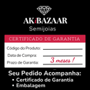 Brinco Argola Retangular Cravejado De Zircônias Banhado A Ouro 18k