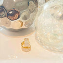 Brinco Argola Colmeia Cravejado De Zircônias Banhado A Ouro 18k