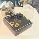 Brinco Argola Colmeia Cravejado De Zircônias Banhado A Ouro 18k